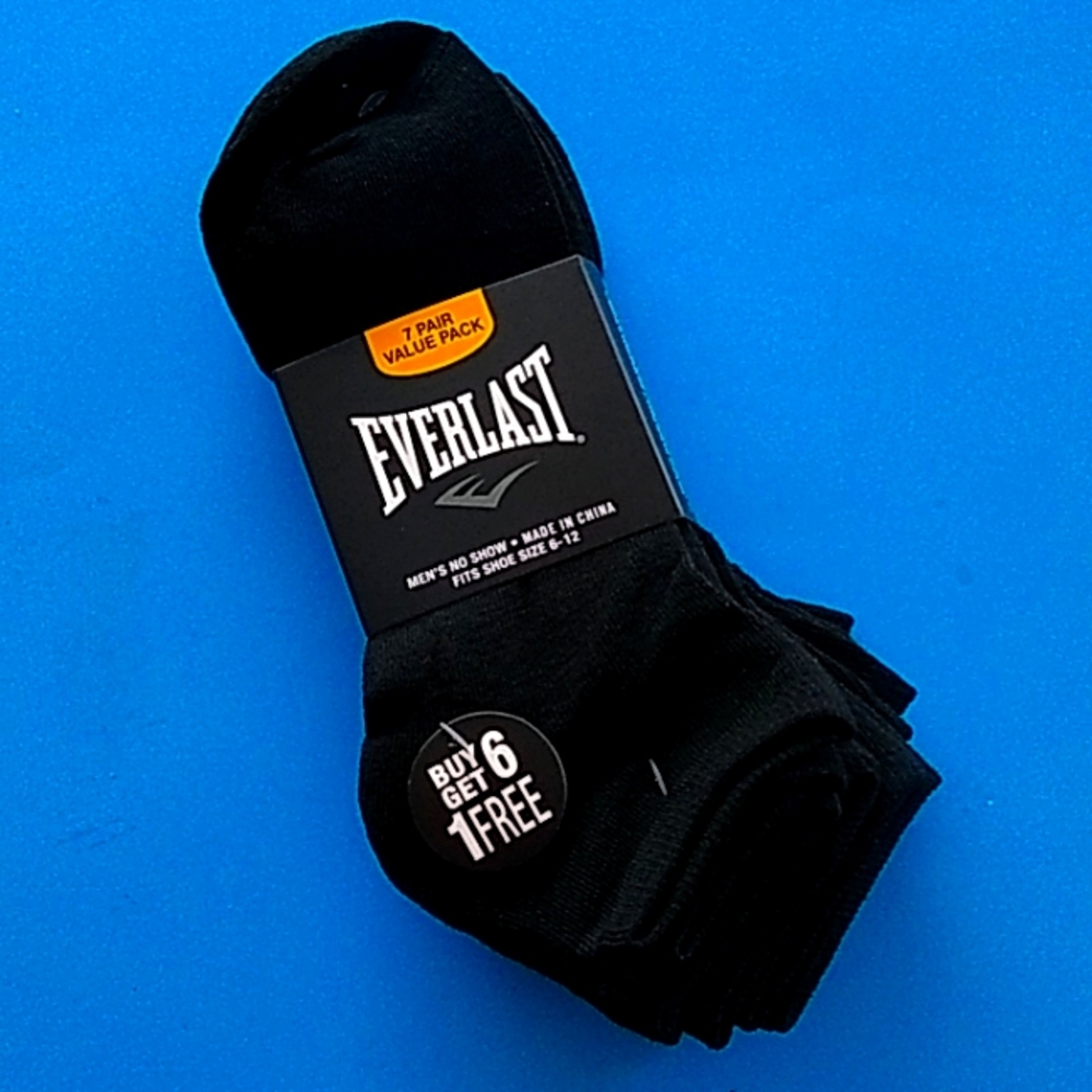 Everlast Men's No Show Socks